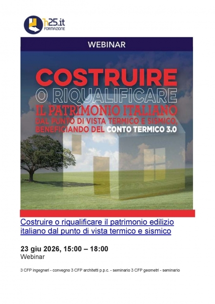 concluso - H25 webinar   per architetti ed ingegneri - LAIA
